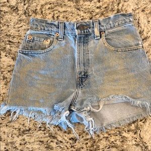 Levi’s Distressed Shorts